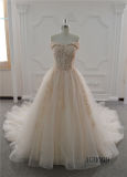 Latest Bridal Girl Ball Gown Wedding Dress Luxury Long Lace Dresses for Women