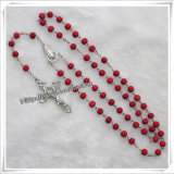 Hot Sale Cheap Cross Beads Religious Wooden Rosary (IO-cr279)