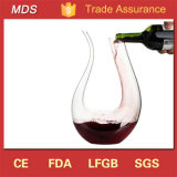 U Shape Magic Crystal Glass Wine Decanter/Wine Carafe with Handle