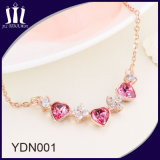 Hot Sale Elegant 925 Sterling Silver Rose Gold Jewelry Necklace