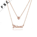 Top Selling Crystal Diamond 18K Gold Plated Multilayer Necklace Fashion Chain for Women