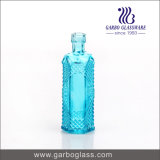 Decorative 64ml Small Blue Glass Flower Candle Bottle