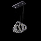 Ring Crystal Chandelier Modern LED Crystal Pendant Lamp