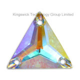 23mm Triangle Sew on Flat Back Crystal Rhinestone