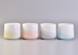 Colored Ceramic Candle Vessel