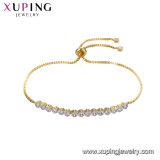 75340 Fashion Elegant Gold No Stone Jewelry Bracelet in Brass and Copper Alloy