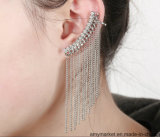 Simple Tassels Fashion Earring Crystal Clip Earrings Silver/Golden