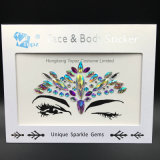 Bindi Sticker Handpicked Rhinestone Crystal Bohemia and Tribal Style Face Eye Jewels Sticker (SR-12)