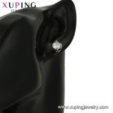 95546 Wholesale Jewelry Stainless Steel Jewelry Single Diamond Earrings with Synthetic CZ