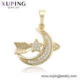 33702 Fashion Imitation Jewelry Fancy 14K Gold Plated Pendant for Christmas Gift