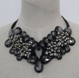 Luxury Bead Crystal Fashion Costume Jewelry Necklace (JE0085)