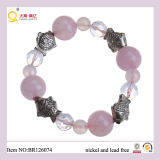 Funny Charm Fish Shape Rose Quartz Moonstone Bracelet, Charm Bracelet as Gift for Mother