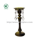 Glass Candle Holder for Party Decoration with Single Post (DIA8.5*22)
