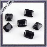 Black Rectangle Shape Octagon Cut Glass