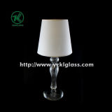Single Glass Candle Holder for Party Decoration with Lamp (DIA9*28 lamp DAI14*13)