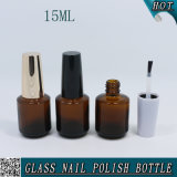 1/2 Oz Empty Amber Glass Nail Polish Bottle 15ml