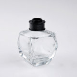 55ml Quadrangle Clear Perfume Bottle with Black Cap