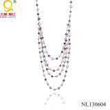 Pearl and Crystal Necklace by China Manufacturer