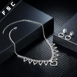 Fsc Fashion Bridal Jewelry Heart Shape Jewellery Set in Crystal