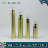 Gold Plastic Cosmetic Airless Lotion Bottle with Pump