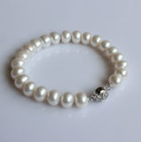 7-8mm Nature Cultured Freshwater Pearl Bracelet (EB1542-1)