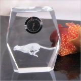 Crystal Desk Clock for Office Gifts