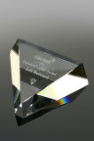 Crystal Triangle Paperweight (#5248)