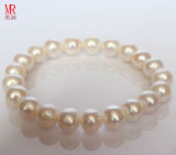 10-11mm Round Stretched Freshwater Pearl Bracelet