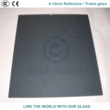 8mm Euro Grey & Dark Grey Reflective / Tinted Glass with Ce & ISO9001 for Glass Window