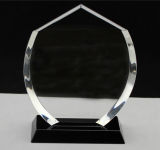 Popular Etched Glass Award Craft, Glass Prize Plaque Hot Selling