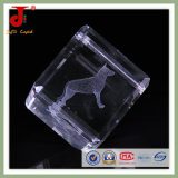 Factory Wholesale 3D Laser Engraved Crystal Cube