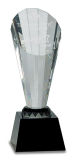 Pedestal Crystal Trophy -Black Base