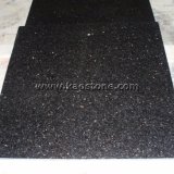 Polished/High Quality Black Galaxy Granite for Floor Tiles/Steps