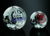 Clipped Globe Crystal Award (CA-1213)
