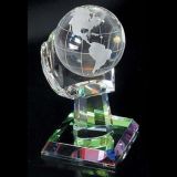 Personalized Laser Engraved Glass Crystal Ball Trophy for Souvenir