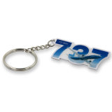 Printing Airplane Logo Key Ring with Epoxy for Gift