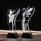 Customized Design Popular Crystal Glass Trophy Award Medal for Gifts