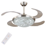Crystal DC Invisible Ceiling Fan with LED Light
