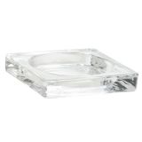 Glass Square Candle Plate