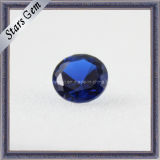 Artificial Bule Round Cut Corundum Blue Gemstone Sapphire Beads