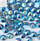 2018 Newest Best Selling Ss16 Capri Blue Ab Hot Fix Rhinestone Glass Crystal Copy Preciosa Stone (HF-ss16 capri blue ab /5A grade)