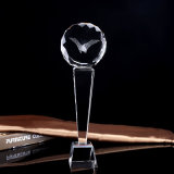 Golf Optical Crystal Glass Trophy Craft for Souvenir