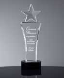 Star Trophy Award with Customzied Size Laser Engraving
