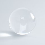 100mm Clear Acrylic Ball Contact Juggling Ball with Protection Bag
