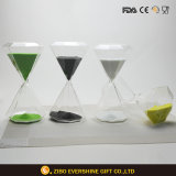 Big Square Handmade Borosilicate Glass Hourglass
