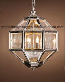 Metal Chandelier with Glass Shade (WHG-8173)