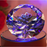 Engraved Colorful Diamond Shining Crystal Diamond