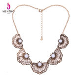 Personality Exaggerated Fan-Shaped Flower Lady Sweater Chain Necklace Jewelry