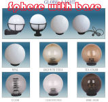 PC Polycarbonate Clear Globes with Light Base for Christmas Tree