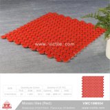 Building Material Red Color Ceramic Mosaic Tile (VMC19M004)